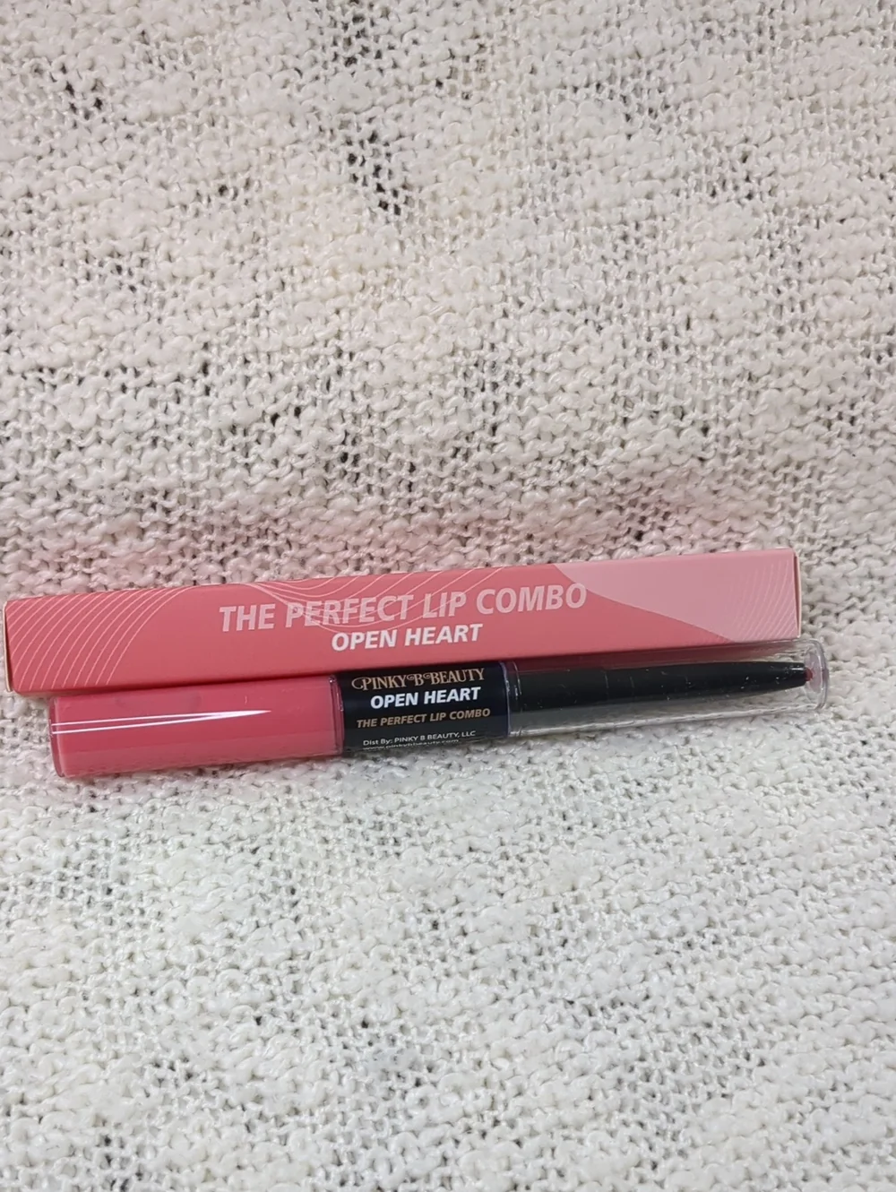 Pinky B Beauty The Perfect Lip Combo in Open Heart, 4ml/(4.2ml/0.14fl oz)